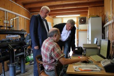 Walter Reineke erkl�rt die Technik